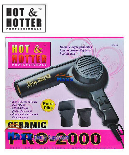 Annie Hot&Hotter 5855 Ceramic Pro 2000 Hair Dryer